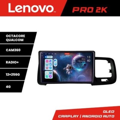 Navigatie Volvo S60 2014-2018 cu sistem Sensus Connect Lenovo Kit-s60-14 8 core QLED 2K 12+256 360 Android Waze USB Navigatie Internet Youtube R CarSt foto