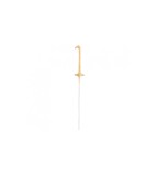 Lumanare Scanteietoare, auriu, 17 cm-Tip Cifra 1