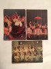 Lot 3 vederi vechi cu dansuri traditionale populare; calusari, dans tiganesc ..., Circulata, Printata