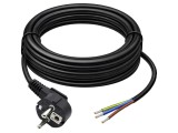 Cablu 3G1,5mm2 CEE 7/7 (E/F) ştecăr &icirc;n unghi, 5m - PVC