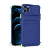 Husa Push Window Card case Samsung Galaxy A22 4G blue, Albastru