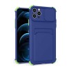 Husa Push Window Card case Samsung Galaxy A22 4G blue, Albastru