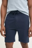 HUGO pantaloni scurți din bumbac bărbați, culoarea albastru marin, 50540936