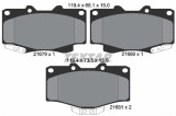 Set placute frana TEXTAR 2167904