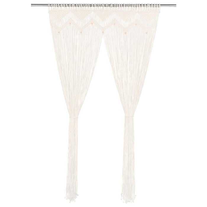 Perdea macrame, 140 x 240 cm, bumbac