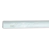 Corp LED T5 60cm V-Tac, 7W (14W), Alb Cald 3000K, 630lm, Intrerupator, Plastic Alb