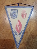 Fanion Fotbal Cupa Cupelor 1975 Universitatea Craiova