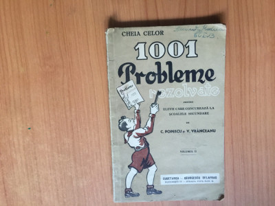 d7 Cheia celor 1001 PROBLEME REZOLVATE - C. POPESCU ~ VOL 2 foto