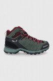 Salewa pantofi Alp Mate Mid femei, culoarea verde, izolare usoara