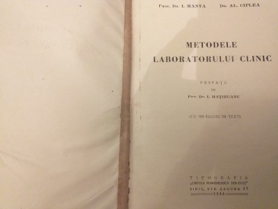 Metodele laboratorului clinic- Mant/Ciplea foto