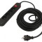Prelungitor negru 5m, 4 prize, 16A