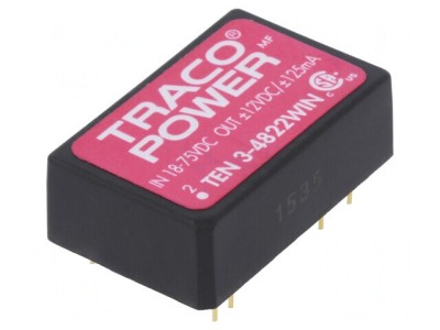 Convertor DC/DC 3W 18-75V la 12V/-12V foto