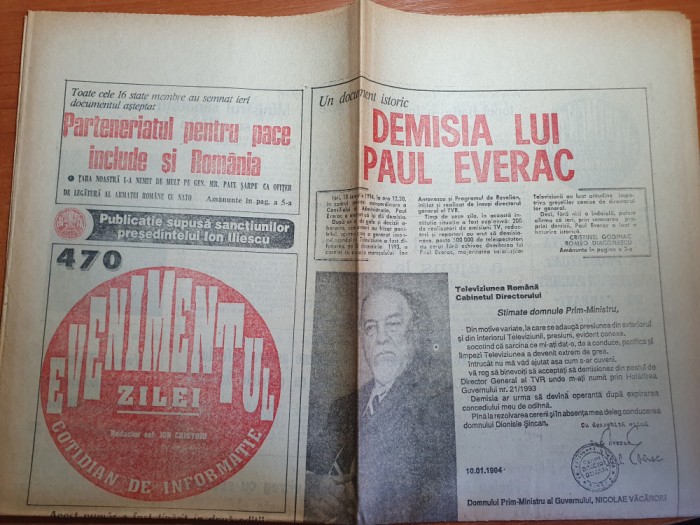 evenimentul zilei 11 ianuarie 1994-art despre gica popescu, maia morgenstern