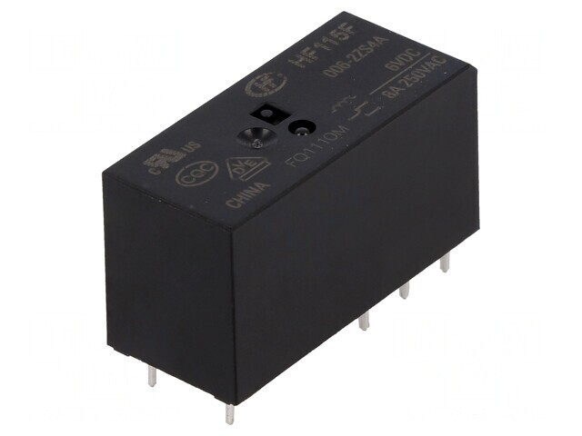 Releu electromagnetic DPDT 6VDC 8A PCB