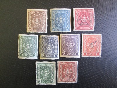 AUSTRIA LOT STAMPILAT=15 foto