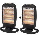 Pachet: 1+1 Radiator electric cu quartz, 3 trepte de putere 400/800/1200 W, suprafata de incalzire 20-25 mp
