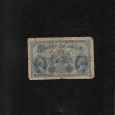 Germania 5 mark marci 1914 seria3959497 uzata