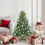 vidaXL Brad de Crăciun artificial cu 150 LED Verde 120 cm PE și PVC 3397528