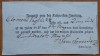 Bilet de vaccinare din Ardeal, 1851