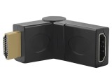 Adaptor HDMI Mobilă 360&deg; - Negru