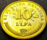 Moneda 10 LIPA - CROATIA, anul 1999 *cod 1893 A = patina super