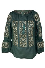 Bluza tip ie dama R46, verde/crem marimea 4XL