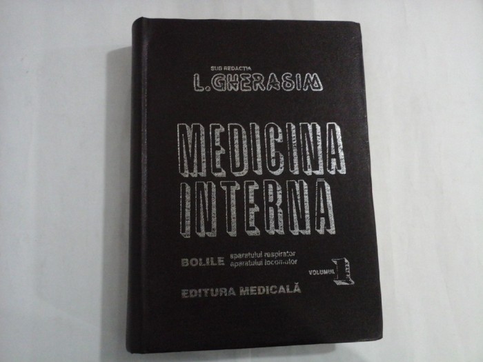 MEDICINA INTERNA - GHERASIM - volumul 1