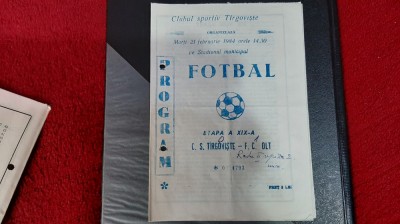 Program CS Tirgoviste - FC Olt foto