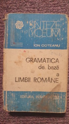 Gramatica de baza a limbii romane. Ion Goteanu. Ed Albatros 1982, 424 pag foto