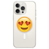 Husa personalizata apple iphone 14 pro, magsafe, drooling face with heart eyes