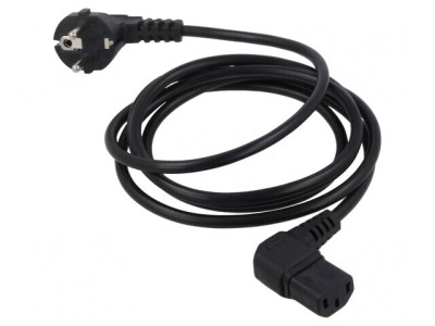 Cablu Electric 3x0,75mm2 PVC 2m Negru foto