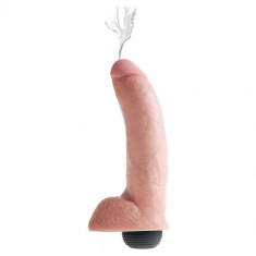 Dildouri cu ejaculare - King Cock Penis Realist cu Ejaculare 23 cm