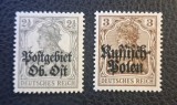 Deutsches Reich - Ocupație Postgebiet Ost &amp; Russisch-Polen (1915&ndash;1916) - Ocupație militară pe Frontul de Est Rusia-Polonia) (MNH) BN1
