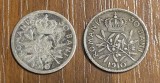 Lot 2 monede de 50 bani 1910, Carol I, Rom&acirc;nia, uzate