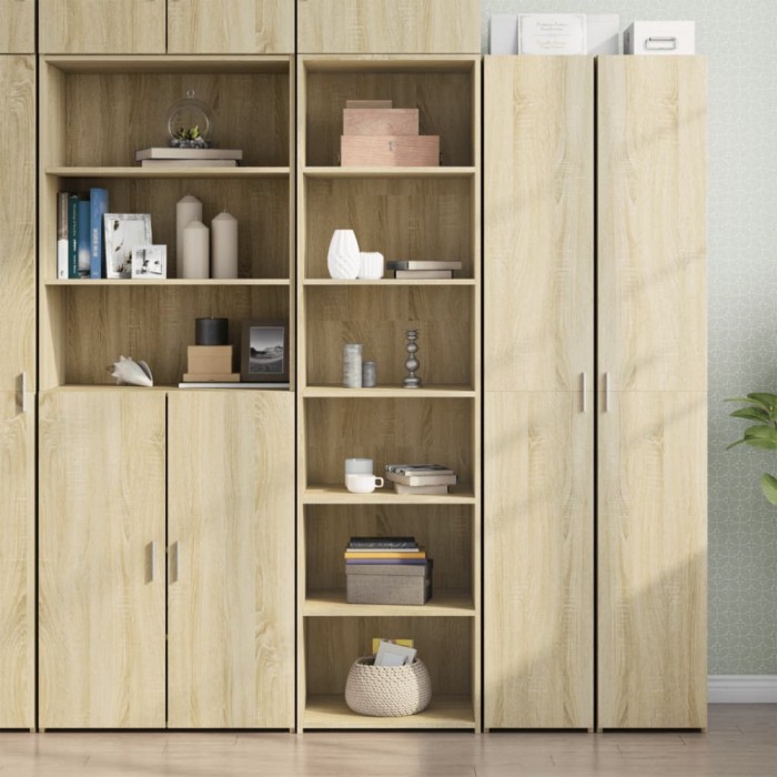 Gossi dulap inalt, stejar sonoma, 50x41x185 cm, lemn prelucrat