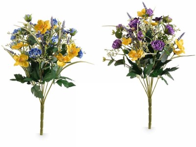 Set 2 buchete flori artificiale multicolore 44 cm foto
