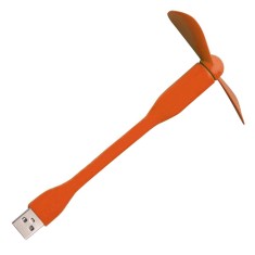Mini ventilator portabil USB, flexibil Techsuit TUF1, portocaliu foto