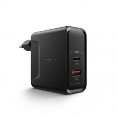 Incarcator retea Spigen F211 PowerArc, USB/USB-C, PD 30W, Quick Charge 3.0, Negru foto