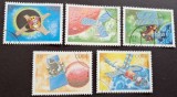 Cuba &ndash; Cosmonautica / Ziua Cosmonauticii &ndash; set 5 timbre, stare excelentă