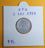 Moneda 2 Lei 1951 -piesa frumoasa in stare foarte buna Republica Populara Romana