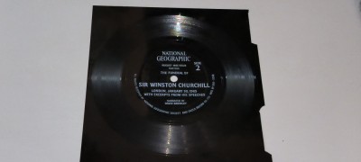 DISC VINIL FLEXIBIL - THE FUNERAL OF SIR WINSTON CHURCHILL - LONDON foto