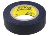 Banda Textila Neagra ANTICOR 19mm x 10m, Latime 19mm, Tesatura, Cauciuc, Grosime 0.25mm