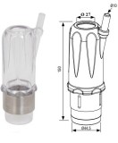 Carcasa plastic pentru manson lung din cauciuc, model IGA