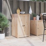 VidaXL Ușă de bucătărie cu ușă Maro 50 x 9 x 82 cm Lemn masiv de pin 868169