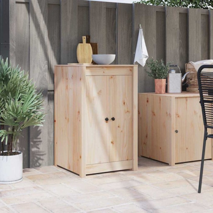 vidaXL Ușă de bucătărie cu ușă Maro 50 x 9 x 82 cm Lemn masiv de pin 868169