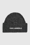 Karl Lagerfeld căciulă culoarea gri, A4W33012