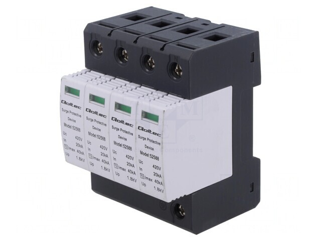 Limitator de Supratensiuni Tip 2 4 Poli pentru Șină DIN IP20