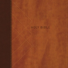 Niv, Thinline Bible, Giant Print, Leathersoft, Brown, Red Letter, Thumb Indexed, Comfort Print