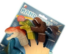 Set figurine dinozauri pentru deget, plastic, 5 bucati set