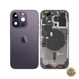 Capac Baterie Apple iPhone 14 Pro Cu Carcasa Mijloc Mov (Deep Purple) Swap